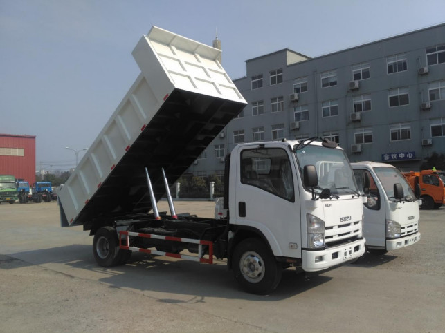 Truk Tipper bekas 4*2 memuat 10 Ton 5,2 Meter Panjang Kotak 9 Kubik Isuzu Dumper Baru
