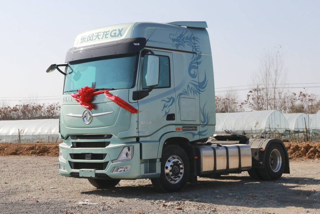 Traktor Kepala Truk Eaton 12th Gear Dongfeng GX 4 * 2 Traksi Massa 35 Ton 480hp Truk berat