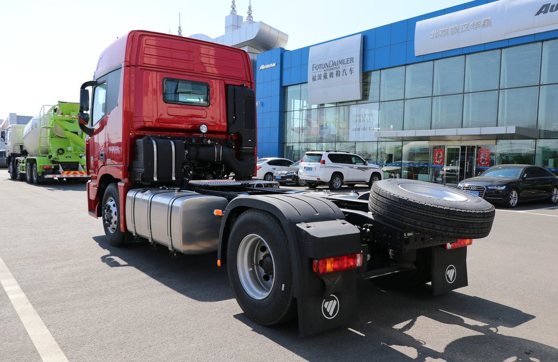 Foton Traktor Truk EST ZF Gearbox Leaf Spring 4 * 2 Dirve Mode 490hp Cummins Mesin Euro 6