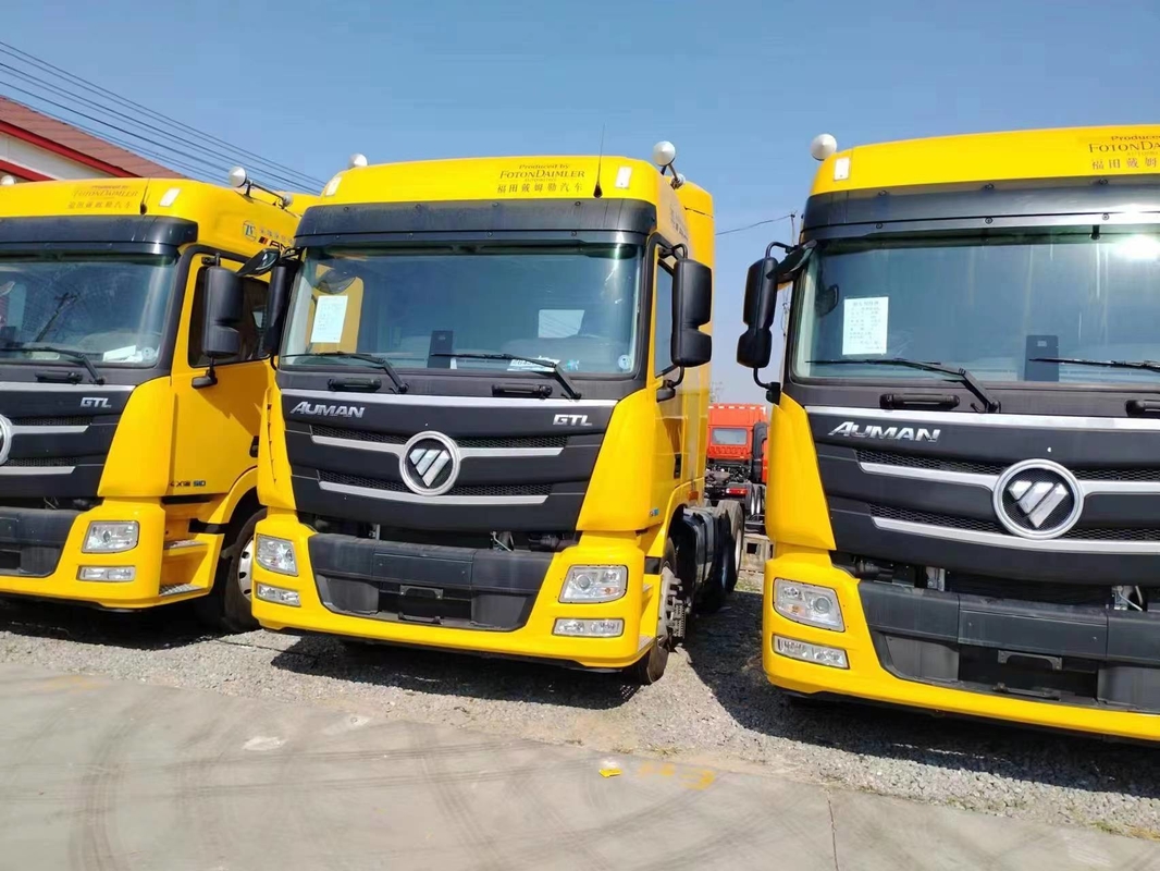 Truk Traktor Baru 6*4 Foton GTL Kuda 510hp Warna Kuning 10 Ban Otomatis 2021 Tahun