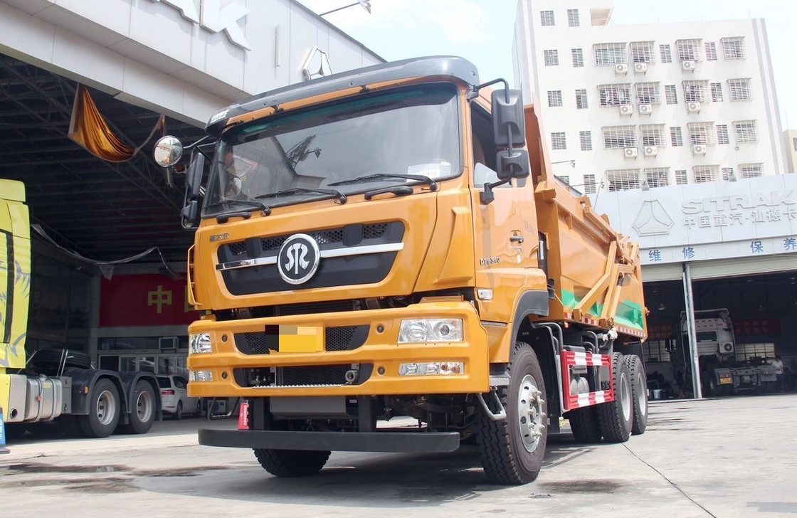Truk Sino Baru Bangunan Perkotaan puing-puing 6*4 Drive Mode 10 Ban Atap Rendah Drive Kiri