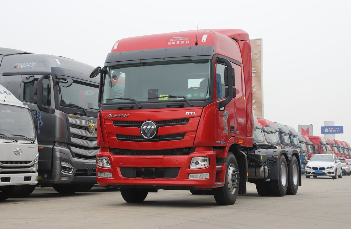 Traktor Truk Digunakan 6*4 Foton GTL Horse Head LNG Cummins Mesin 500hp Fast Gearbox