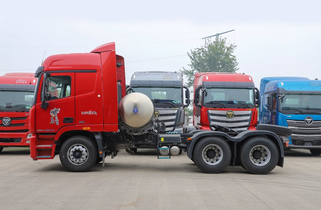 Traktor Truk Digunakan 6*4 Foton GTL Horse Head LNG Cummins Mesin 500hp Fast Gearbox
