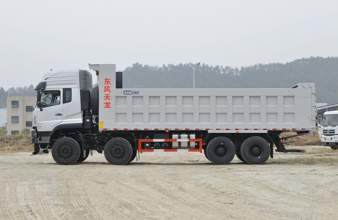 Pengendara Truk Pengeboran Untuk Dijual Dongfeng 8×4 Tipper 600hp Cummins Mesin 6 Silinder Manual