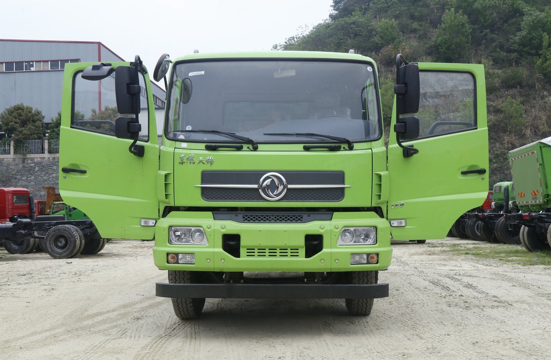 Truk Tipper Kecil 4*2 Dongfeng Truk Dump Tianjin Kabin Tunggal Pemuatan 10 Ton
