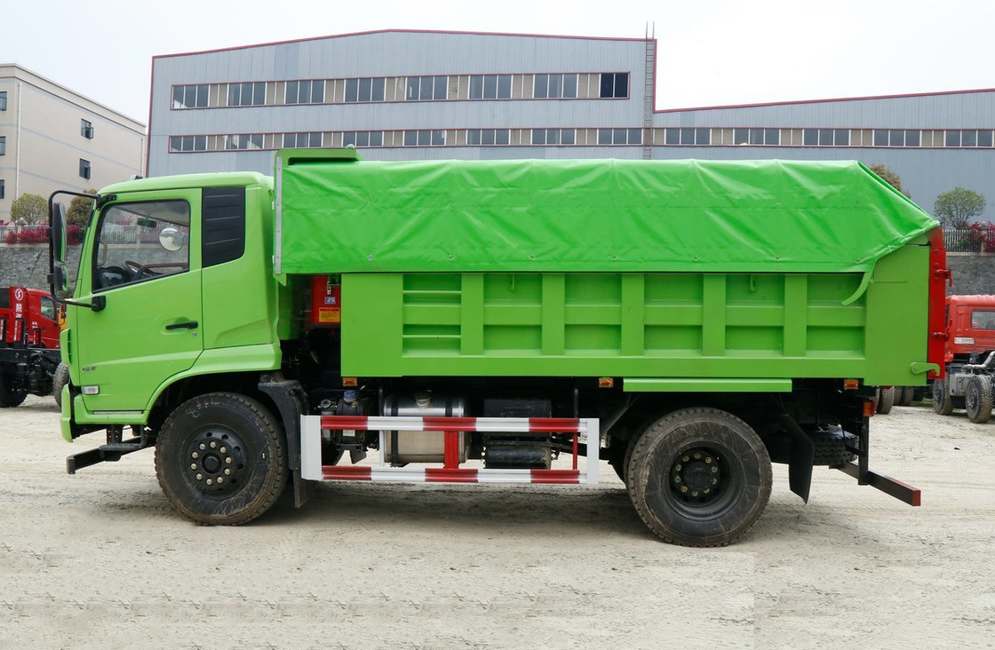 Truk Tipper Kecil 4*2 Dongfeng Truk Dump Tianjin Kabin Tunggal Pemuatan 10 Ton