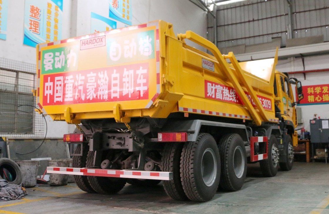 Howo Tipper Truck Sinotruck 8*4 Hohan 350hp Mesin Kuat 12 Roda Transportasi Jalan