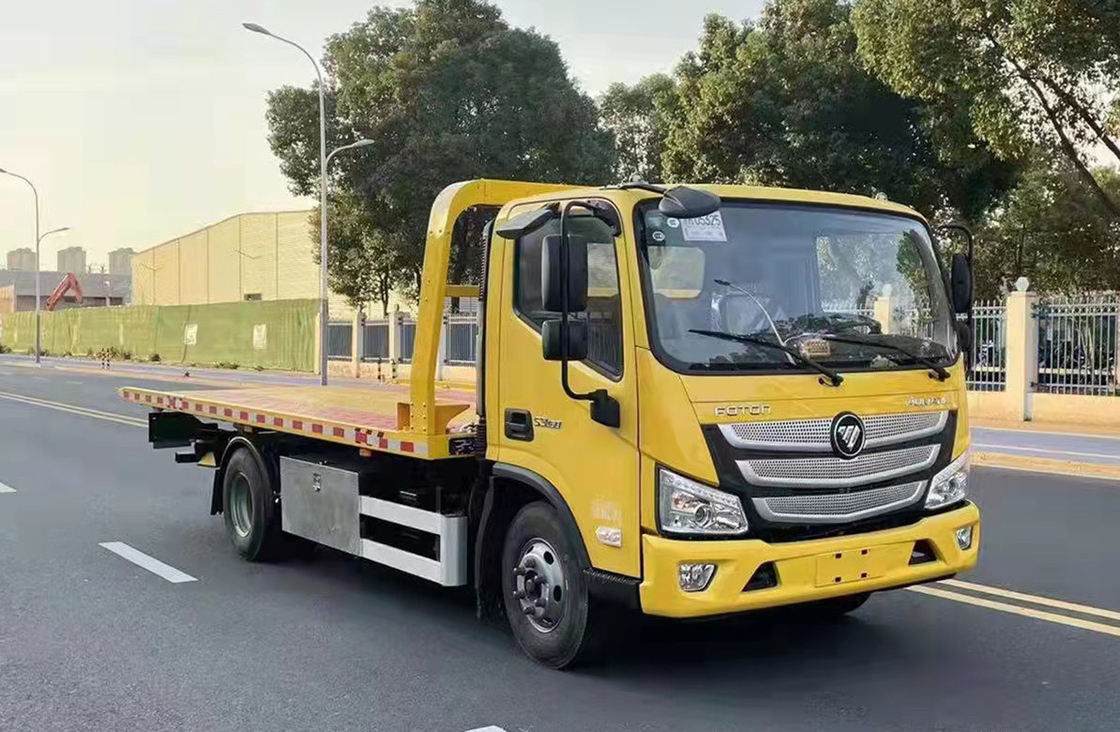 Truk Wrecker Baru Foton 4 * 2 Truk Tarik 3800mm Wheelbase 3 Ton Kapasitas Pemuatan