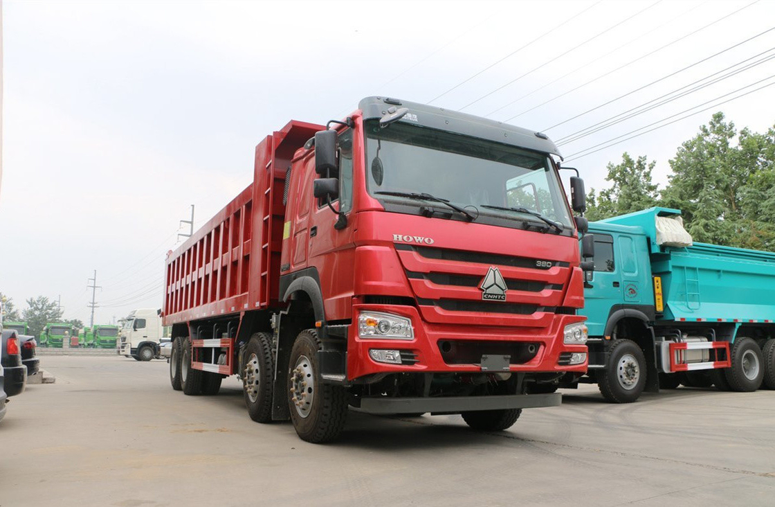 Sino Howo Dump Truck 76 Flat Cabin 8*4 Tipper Truck 30-50 Ton Loading 12 Ban LHD&RHD