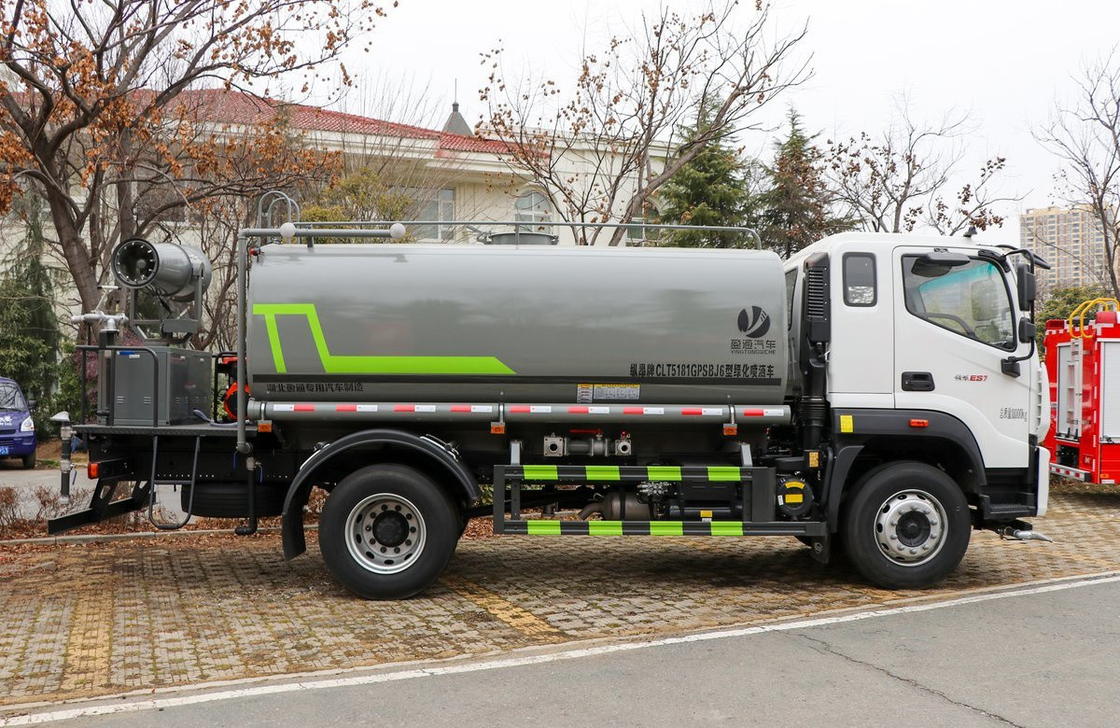 4x2 Water Sprinkler Truck Single And Half Cab Merek Cina Foton 11,5m3 Kapasitas Tanker