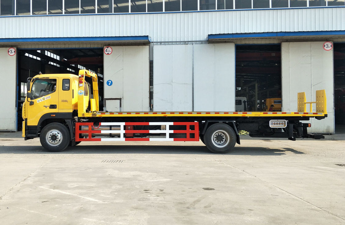 Truk Penghancur 7 Ton Mesin Diesel Foton 210hp Flat Bed 4*2 Mode Drive Panjang 10,5 Meter