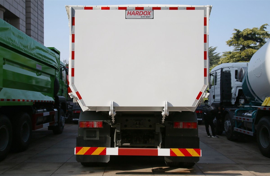 Truk dump untuk Sinotruck Sitrak memuat 40 ton 8 * 4 Putih Warna U-Tipe Box Heavy Duty