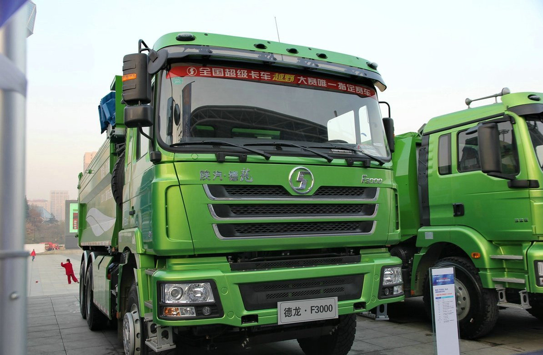 Truk Pengeboran Untuk Dijual Cummis Mesin 345hp Shacman Truk Tipper 6 * 4 Drive Mode LHD & RHD