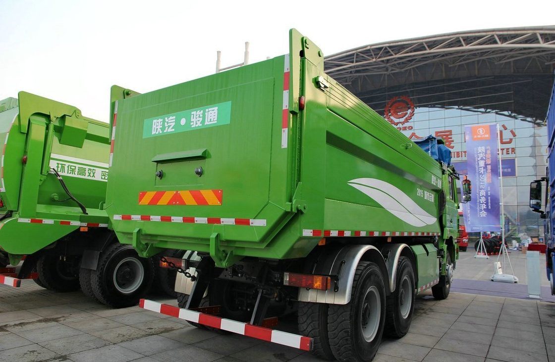 Truk Pengeboran Untuk Dijual Cummis Mesin 345hp Shacman Truk Tipper 6 * 4 Drive Mode LHD & RHD