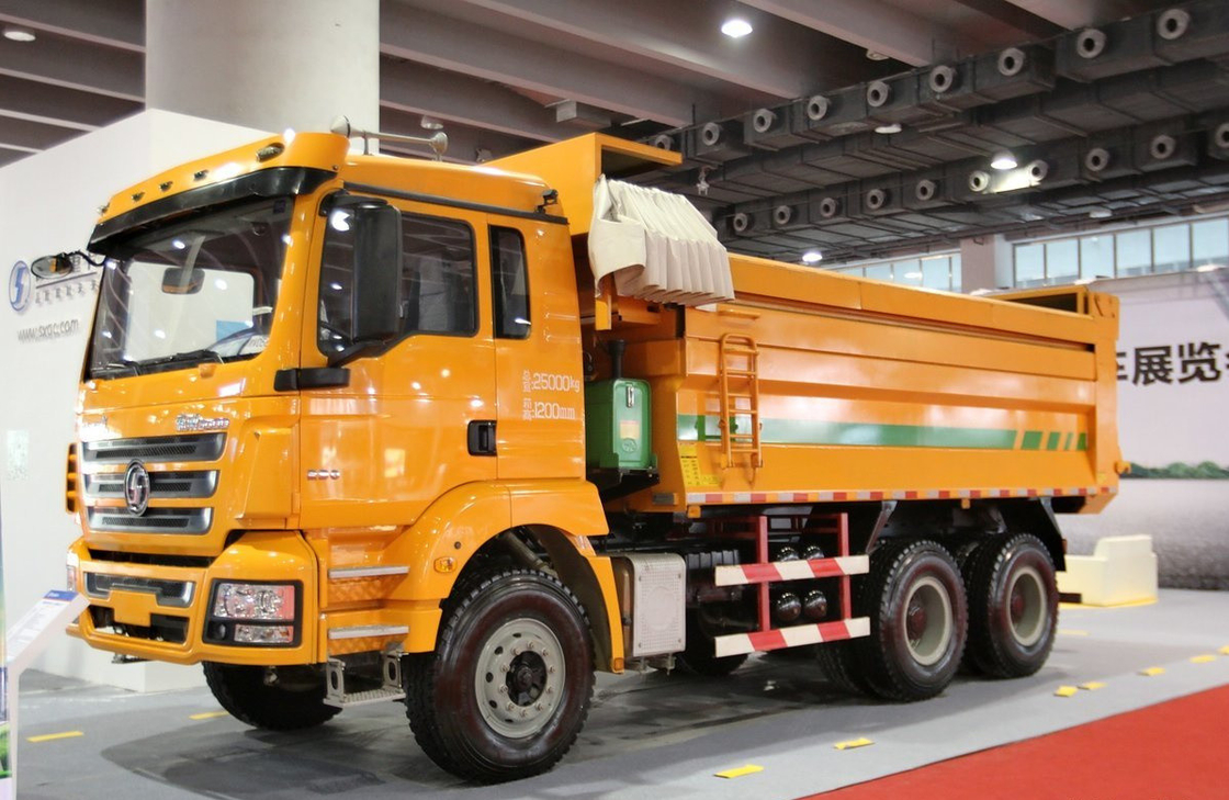 China Dump Truck Untuk Dijual U-Type Box Shacman Tipper Weichai 290hp Engine Single And Half Cab