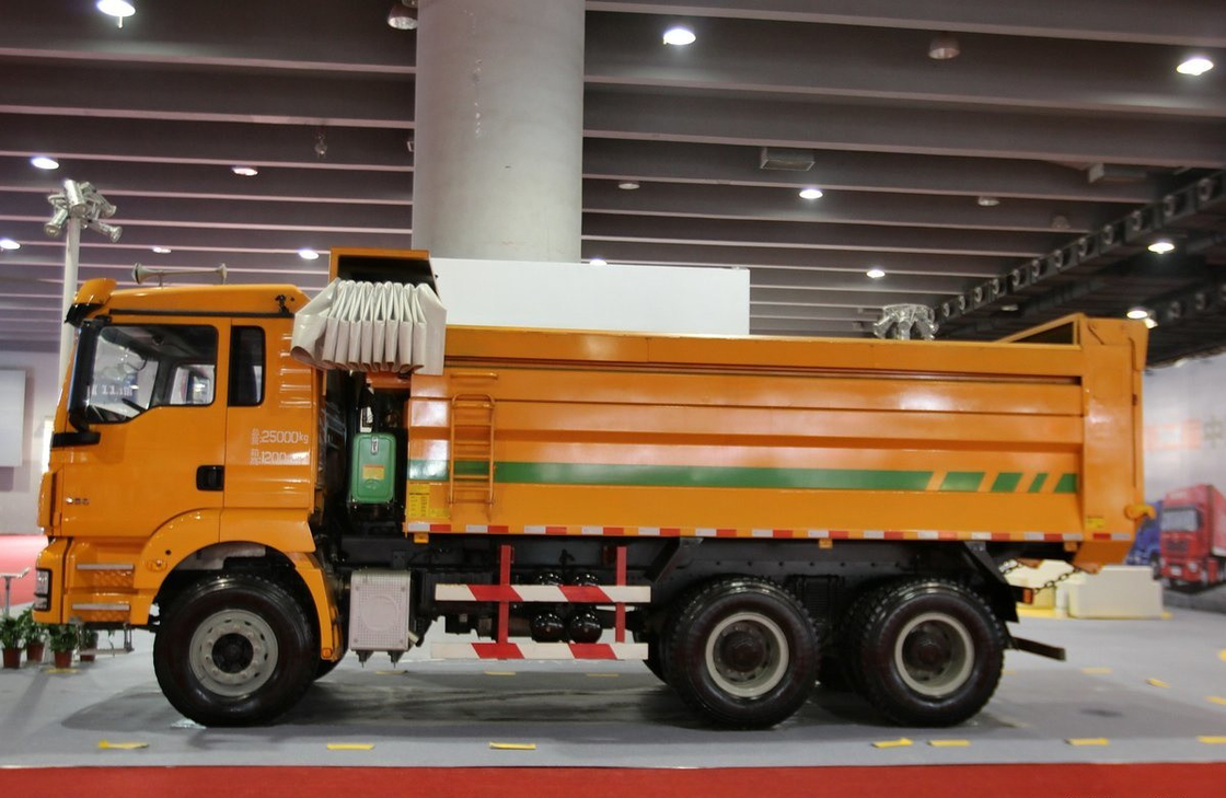 China Dump Truck Untuk Dijual U-Type Box Shacman Tipper Weichai 290hp Engine Single And Half Cab