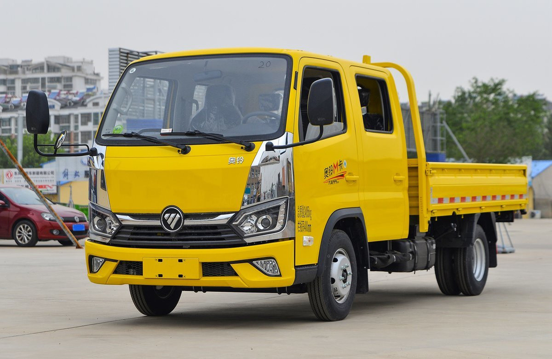 Truck Bed Box Foton Small Truck Double Row 5 Seat Kabin Mesin bensin 6 Ban LHD