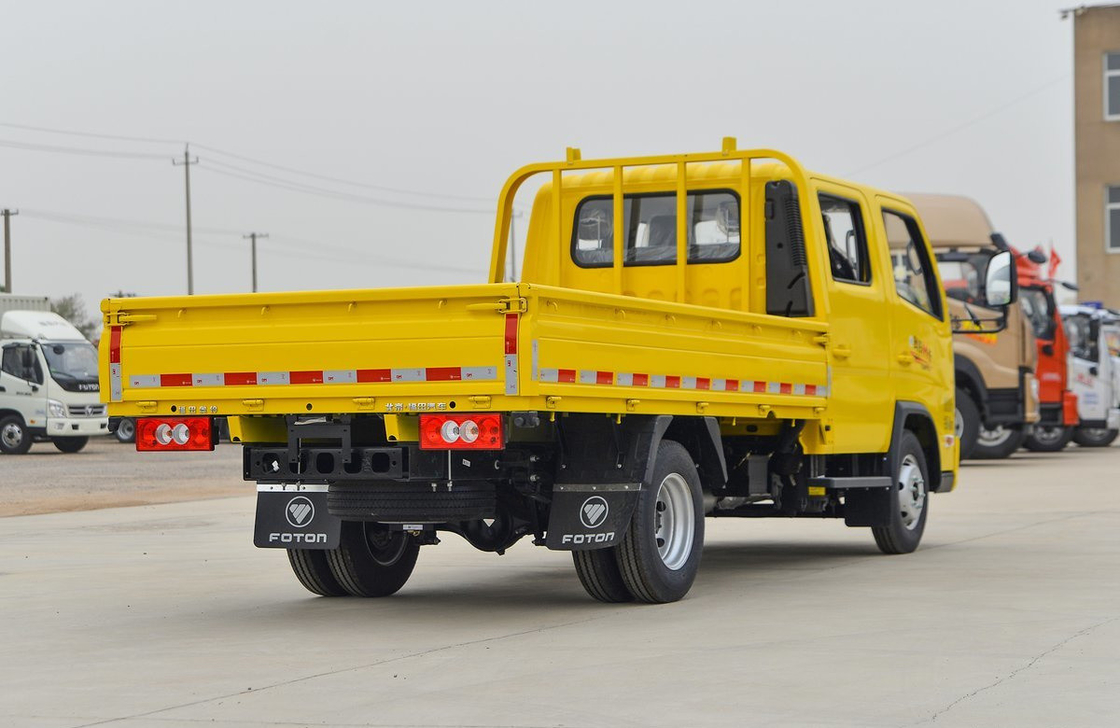 Truck Bed Box Foton Small Truck Double Row 5 Seat Kabin Mesin bensin 6 Ban LHD