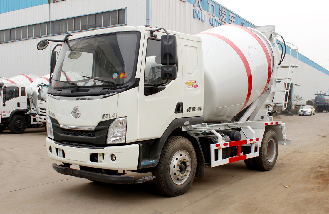 Mixer Truck Beton Liuqi 4×2 Dengan 6 Ban Cement Mixer Kecil 4 Kubik Tanker Kapasitas 160hp