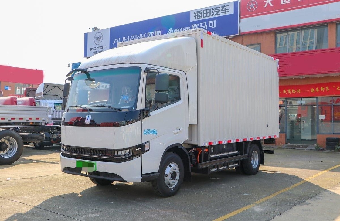 Kothak Truk Geely Truk Listrik Murni Energi Baru Bahan Bakar 4 * 2 Van Kothak 4 Meter A / C