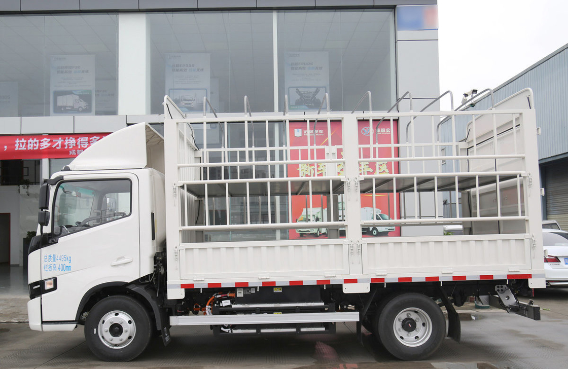 Kotak Truk Pagar Kotak Truk Ringan 1,5 Ton Muatan Truk Kargo Listrik 4 * 2 Kabin Tunggal