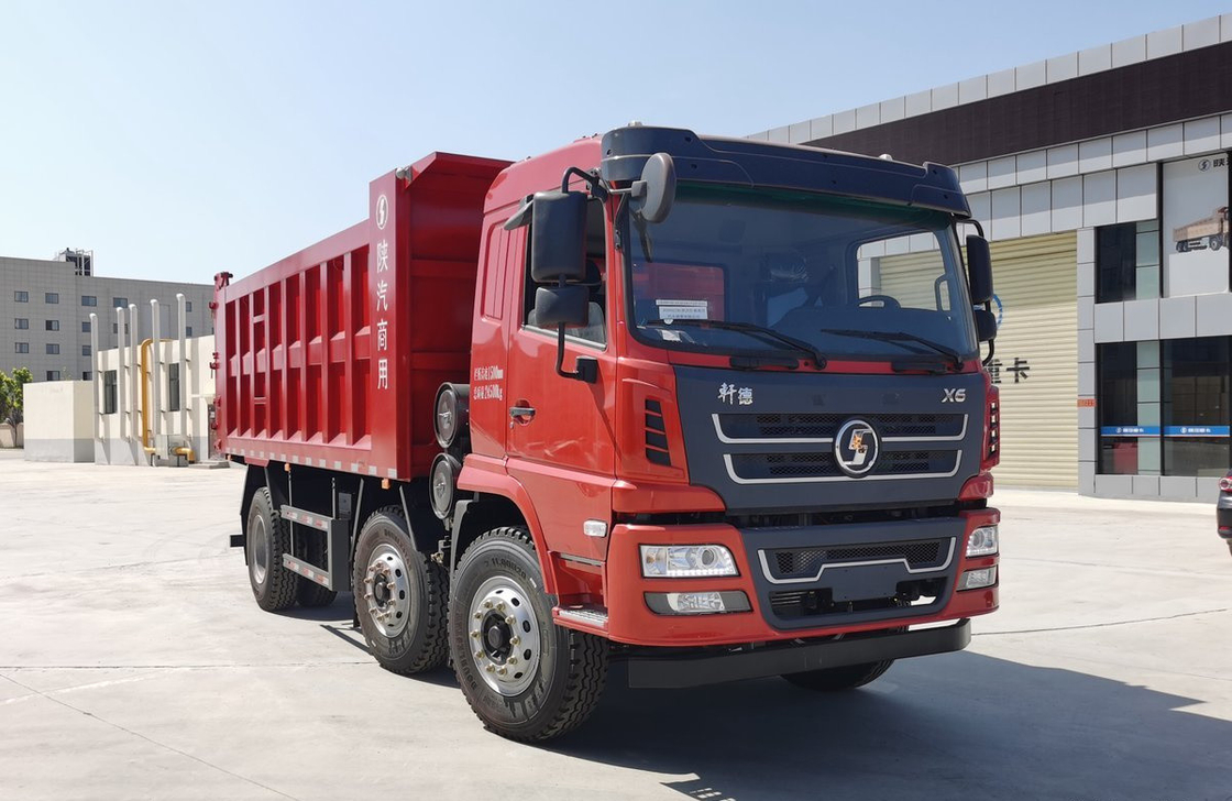Dump Truck Cebu Untuk Shacman X6 Tipper 220hp Mesin Yuchai Dengan 8 Roda Cepat 10 Kecepatan