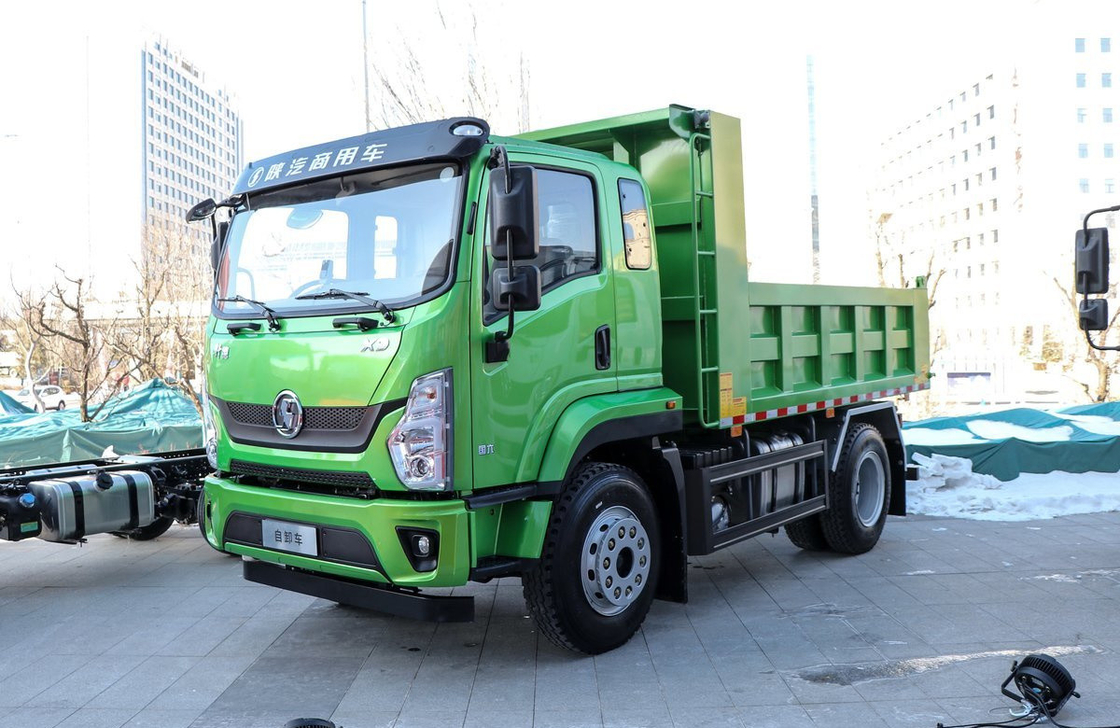 8 Ton Truk Pengeboran Kecil Untuk Dijual Shacman Tipper 3,75 Meter Box Single Axle 200L Tanker Minyak