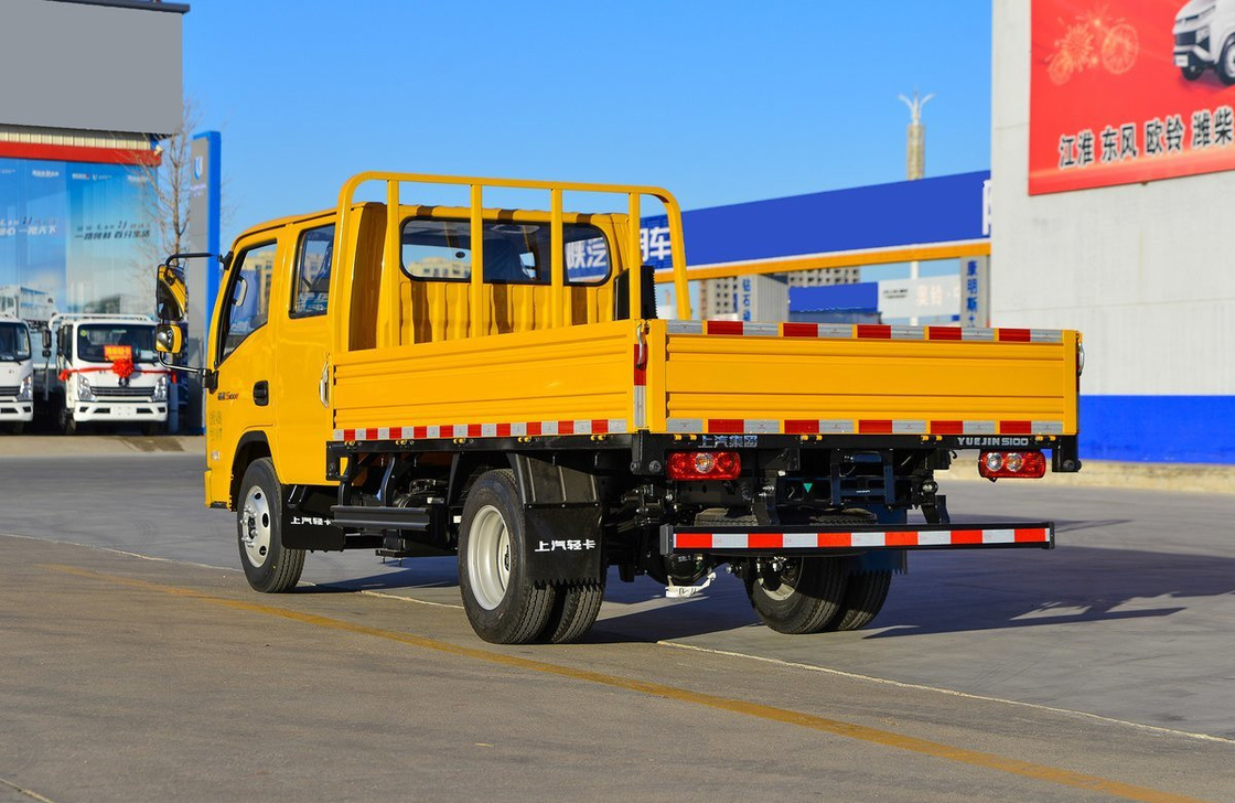 5 Ton Box Truck 2 Baris Kabin 2 + 3 Kursi Flat Bed Box Dengan 3,2 Meter Yunei Engine 116hp