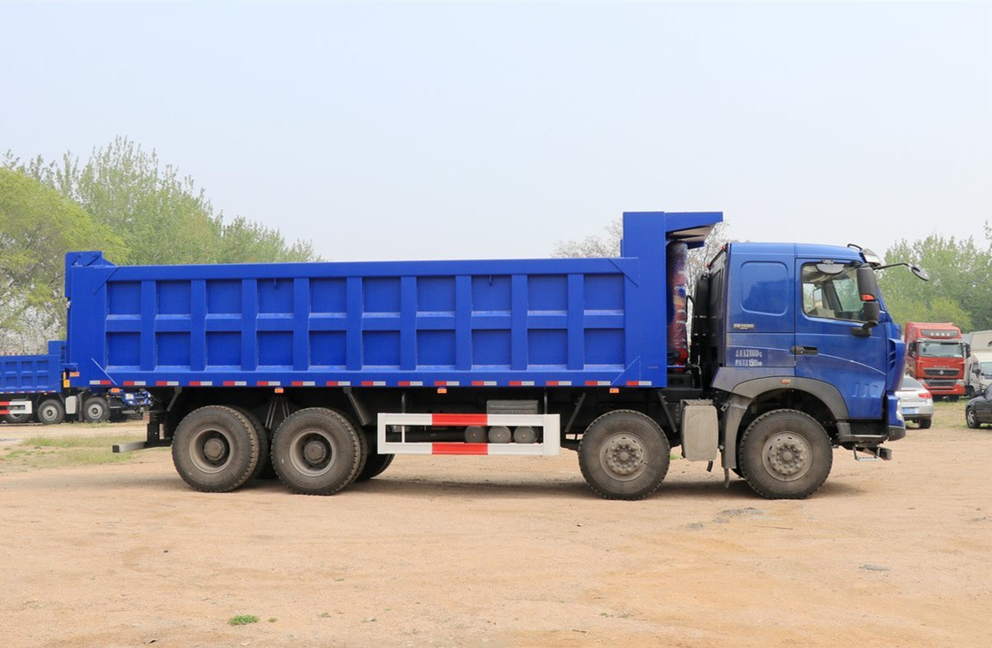Howo Tipper Truck 12 Ban Howo T7 Dumper Leaf Spring 440hp 30-50 Ton Pengepakan