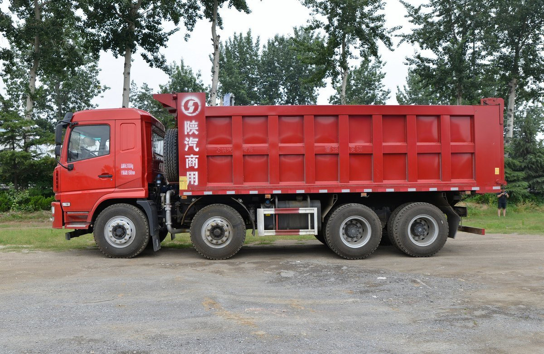 Truk Tipper Dumper Truk Cina Shacman X6 Weichai 270hp Tugas Berat 8*4 Pengangkatan Depan