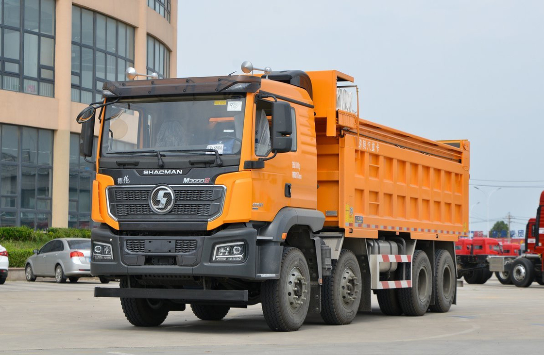 Shacman 8*4 Truk Pengeboran 40 Ton Digunakan Untuk Transportasi Jalan Raya M3000 12 Ban Gearbox Cepat