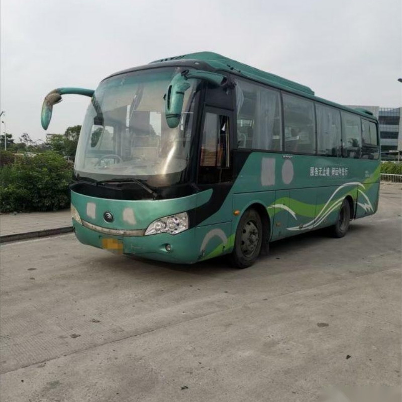 ZK6938H9 Bus Yutong Berwarna Biru 39 Kursi Bus Perjalanan Berwarna Biru 2010 Tahun Kinerja Besar