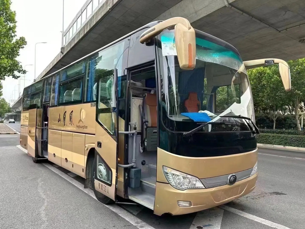 ZK6119 Yutong Bus penumpang bekas / Bus mewah 53 kursi dengan pintu ganda dan pengemudi kiri