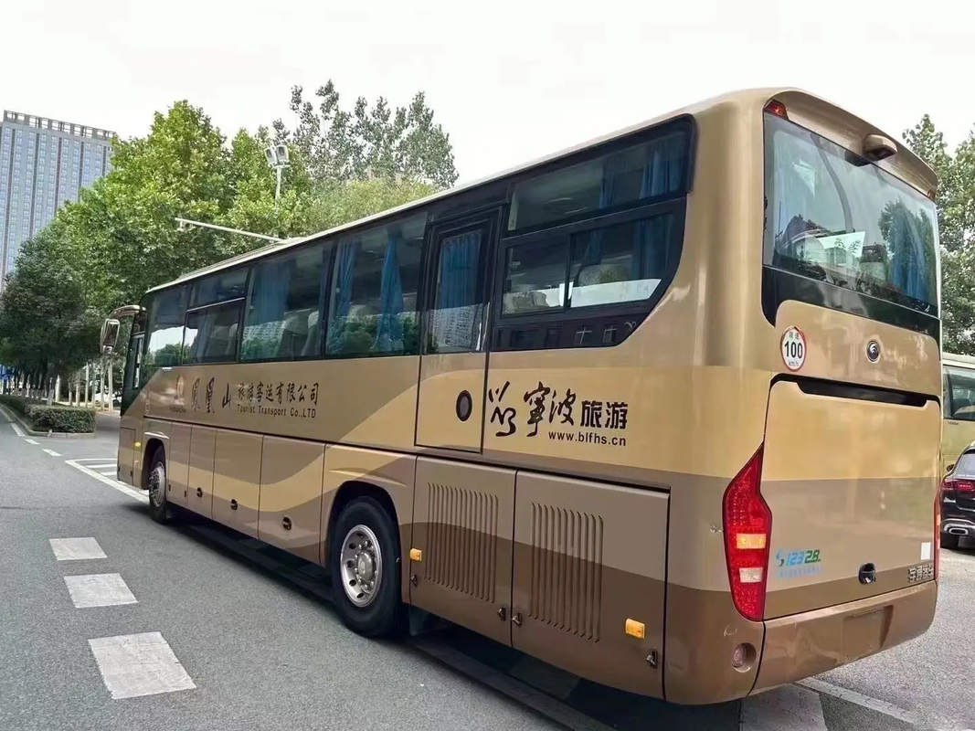 ZK6119 Yutong Bus penumpang bekas / Bus mewah 53 kursi dengan pintu ganda dan pengemudi kiri