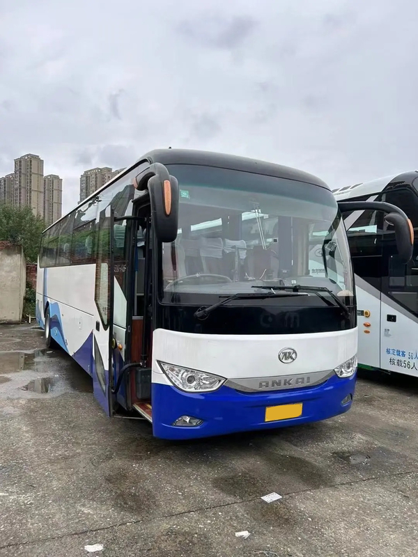 HFF6119 Bus mewah 51 kursi dengan ruang bagasi yang besar, mesin diesel belakang, pengemudi tangan kiri