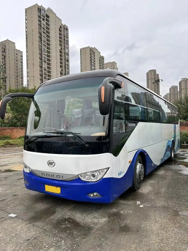 HFF6119 Bus mewah 51 kursi dengan ruang bagasi yang besar, mesin diesel belakang, pengemudi tangan kiri