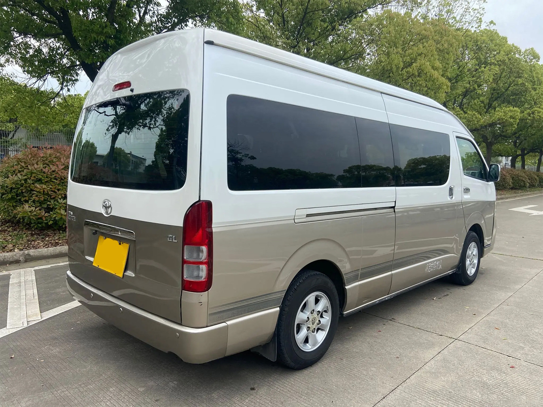Toyota Hiace 13-seater kiri-driven Electric Mid-door Euro 4 Standar Champagne Gold Minibus