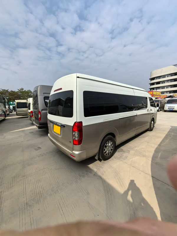 Mini Coach bekas 2017 Tahun 19 kursi Mesin Minyak Pintu Berayun Eksternal Jinlong Hiace