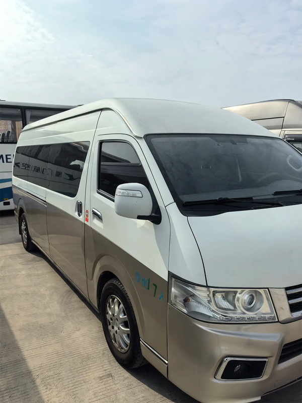 Mini Coach bekas 2017 Tahun 19 kursi Mesin Minyak Pintu Berayun Eksternal Jinlong Hiace
