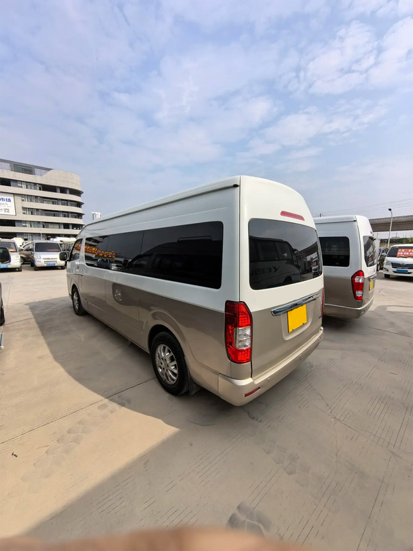 Mini Coach bekas 2017 Tahun 19 kursi Mesin Minyak Pintu Berayun Eksternal Jinlong Hiace