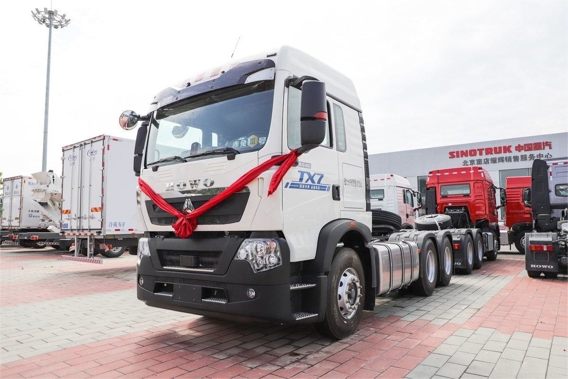 Howo Traktor Truk 12Gear 6*4 Sepuluh Ban 460 Hp 6 Silinder Mesin Diesel Single Row Semi
