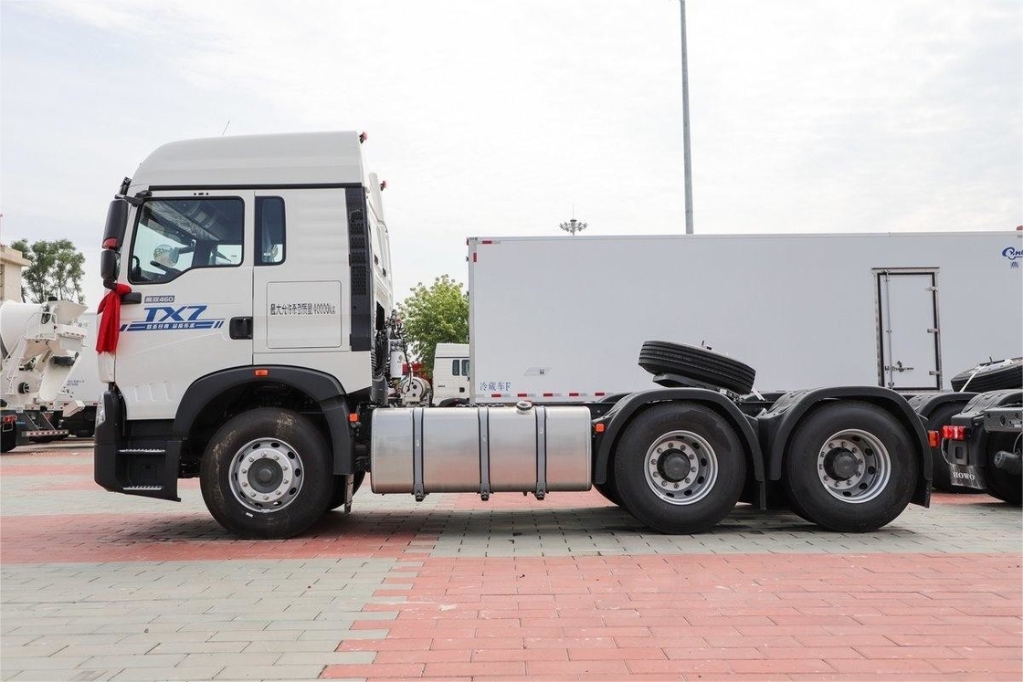Howo Traktor Truk 12Gear 6*4 Sepuluh Ban 460 Hp 6 Silinder Mesin Diesel Single Row Semi