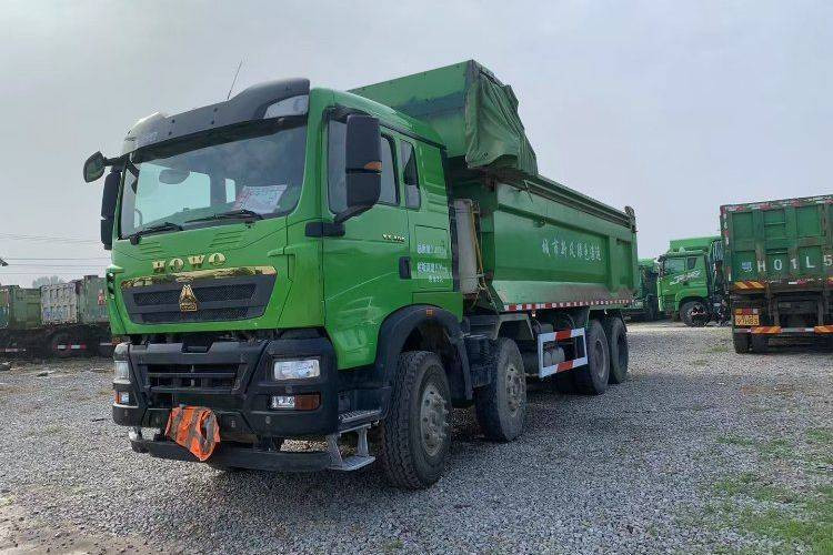 Sino Truck Dump 8×4 Howo TX7 Tipper 2020 Tahun Weichai 400hp Mesin kuat 50 Ton Pengecoran