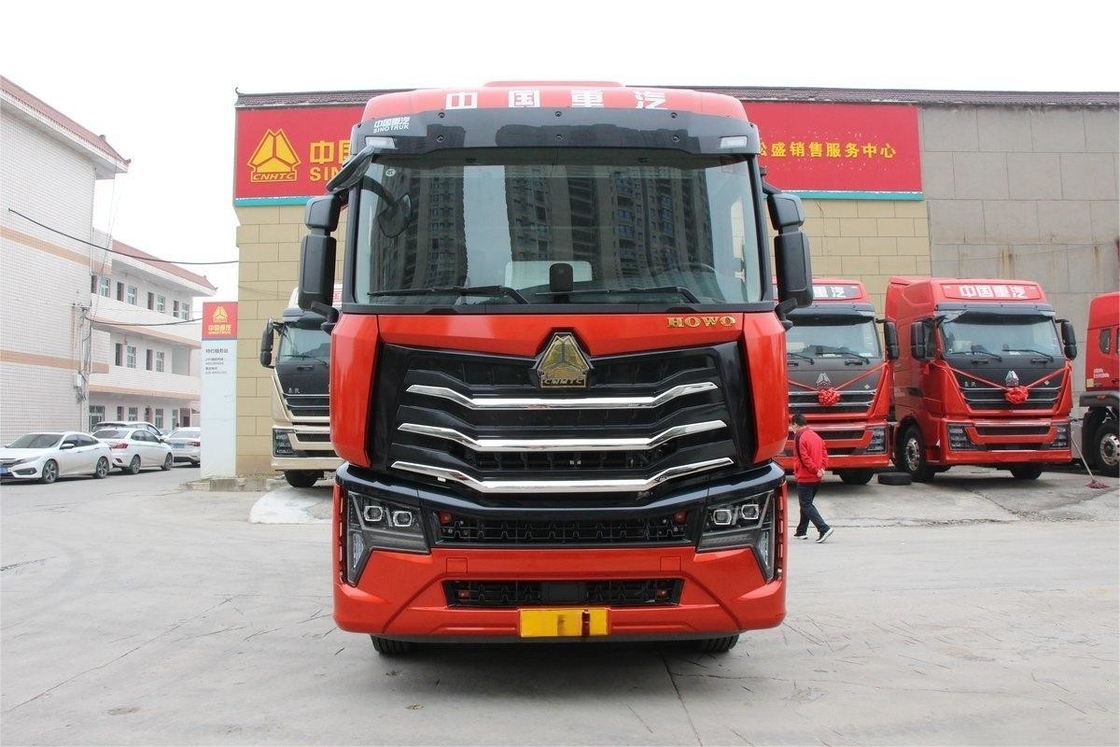 HOWO Max Heavy Truck 480HP atap tinggi 6X4 Diesel manual 12 kecepatan Nasional VI traktor