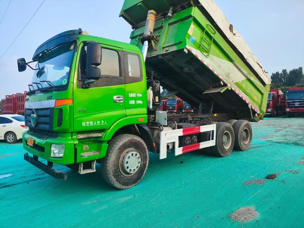 6*4 Dump Truck Second Hand Foton ETX Tipper 2018 Tahun Weichai 375hp Dengan U Type Bucket