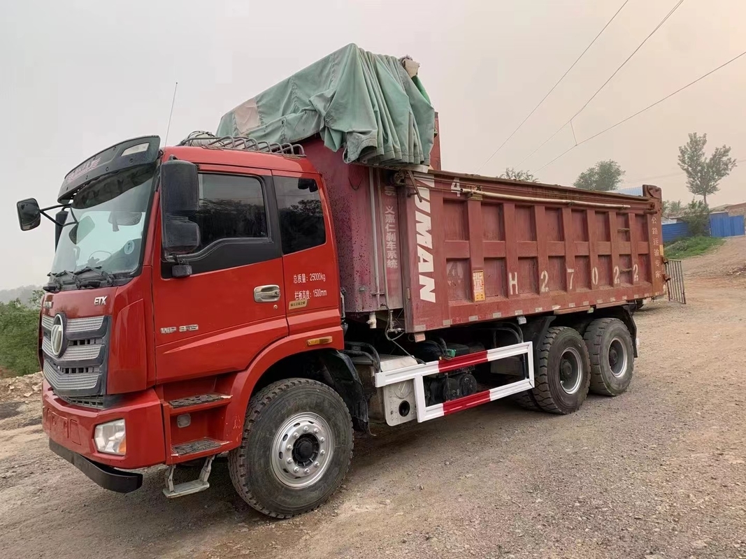 Truk Tipper Bekas Dengan Harga 10 Roda Foton Dumper Loading 30 Ton Ember Besar Dengan Tutup