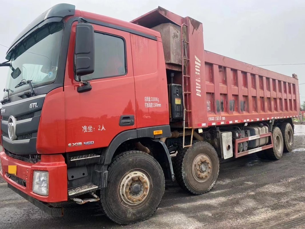 Truk Tipper Uk bekas Mesin Cummins 460hp Foton GTL Truk dump 2021 Tahun Truk China