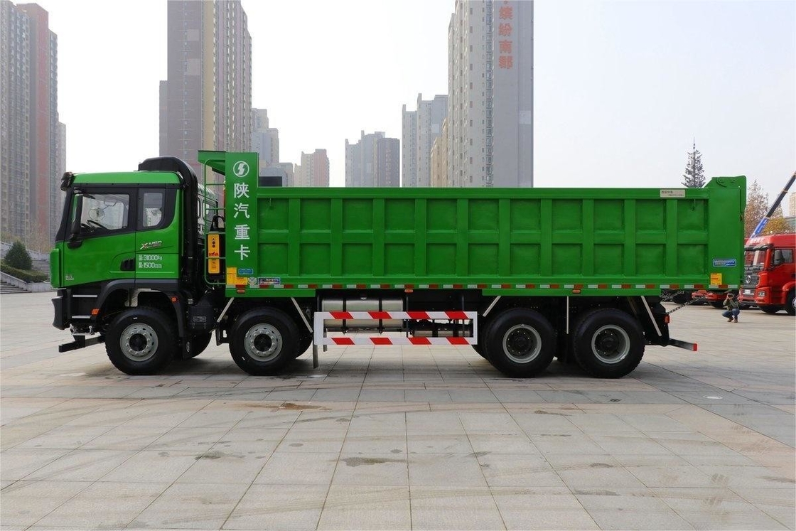 460HP 8X4 8m Extended Flat Top Large Cargo Box Weichai Shacman X3000 Model Dump Truk Berat