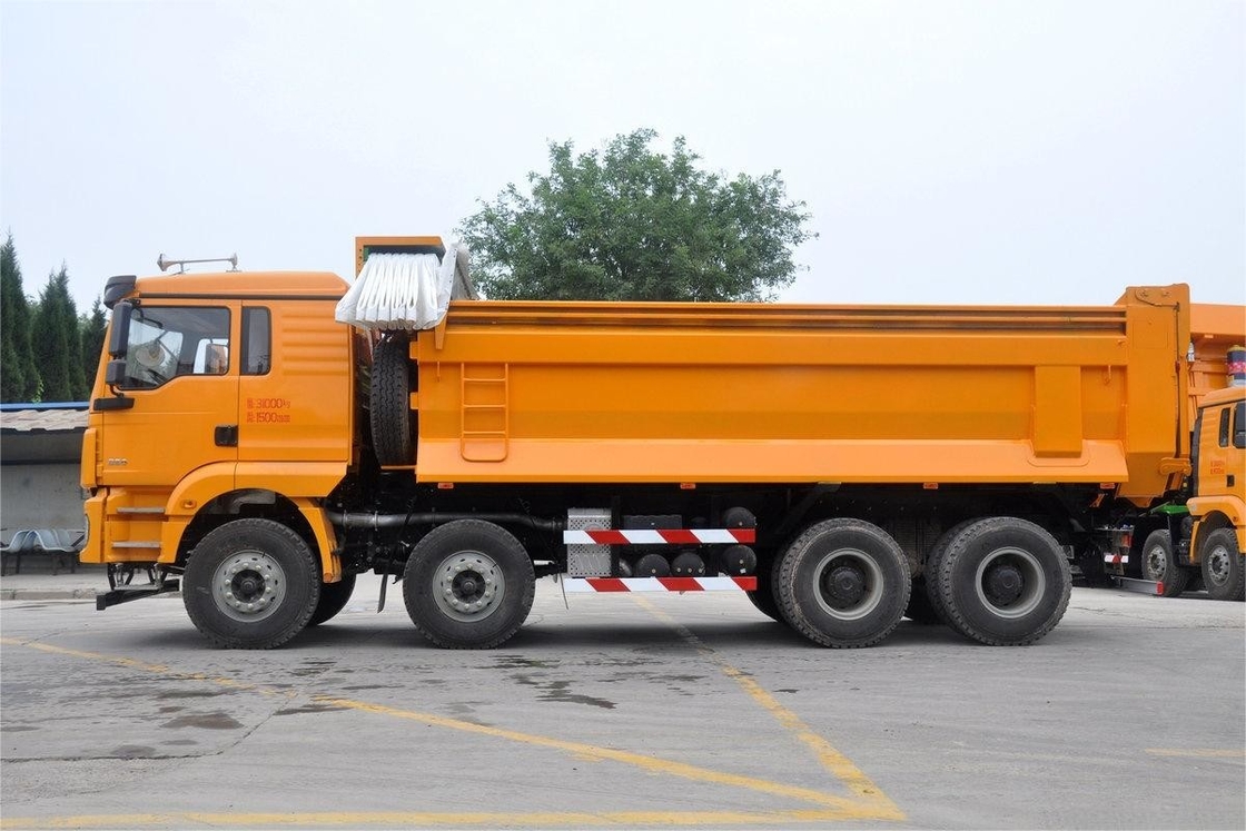 M3000 Model 8x4 350HP 16.1T 9.8m Shacman Heavy Truck Lipat Kotak Kargo Tarpaulin