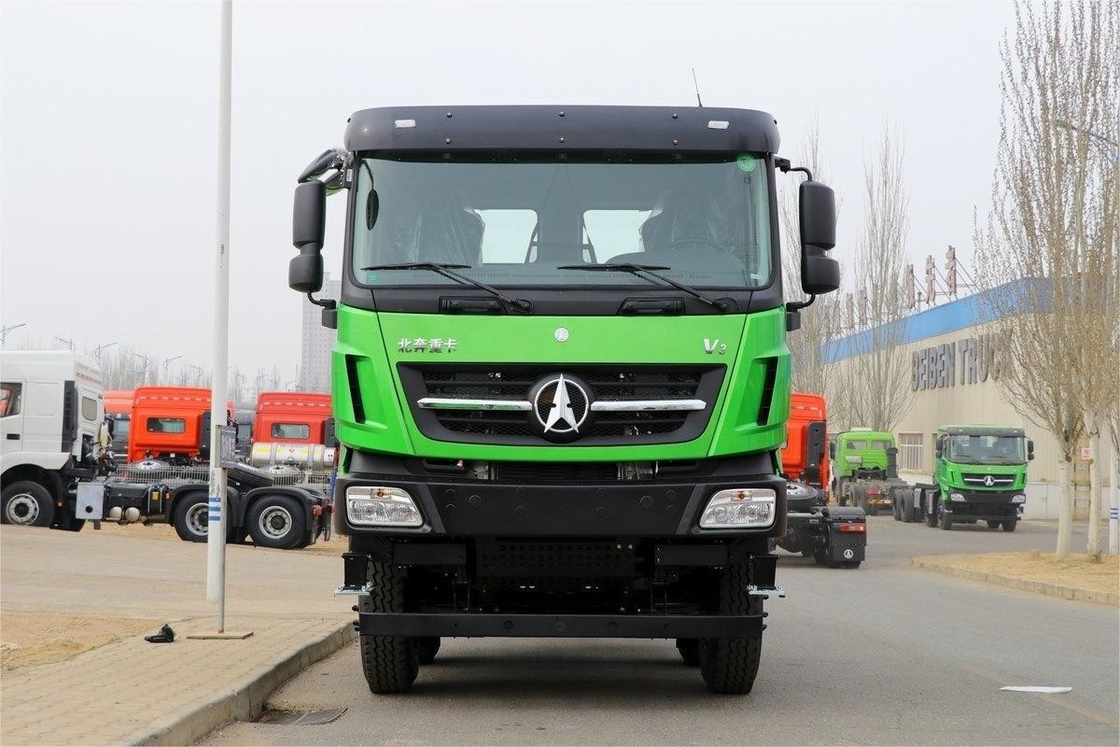 430HP 8X4 6,5m Airbag Shock-Absorbing Seat U-Bentuk Kargo Box Beiben Dump Truck Chassis